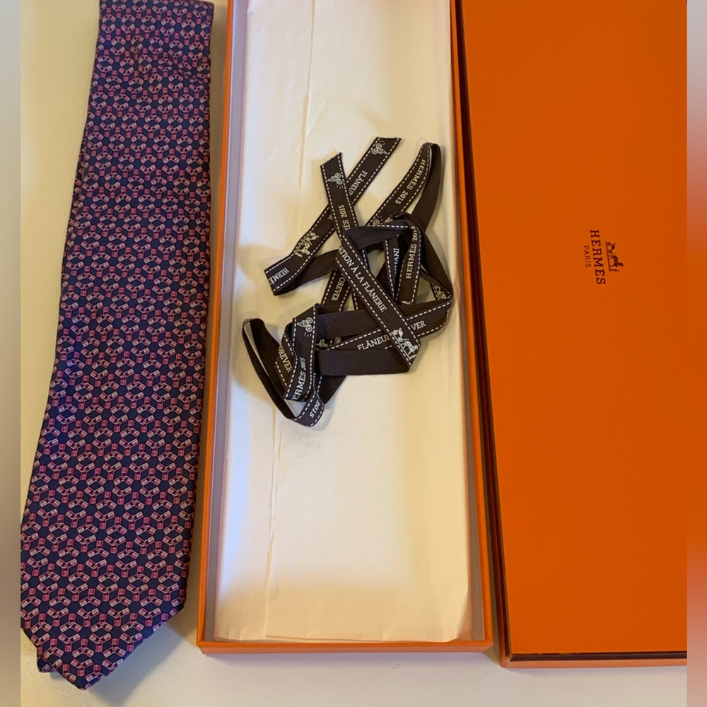 Hermes Silk Tie